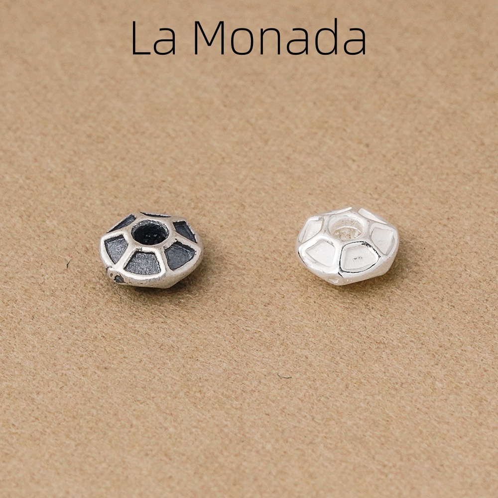 Jewelry Making In La - 925 실버 비즈 육각형 홈이 있는