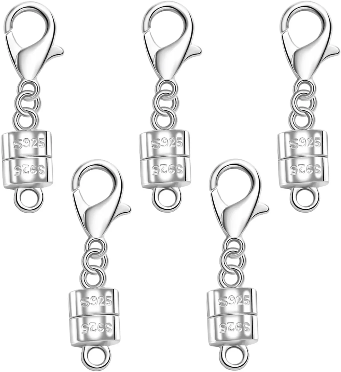Lobster Clasp Silver - 925 실버 소재의 자석 잠금장치가 달린