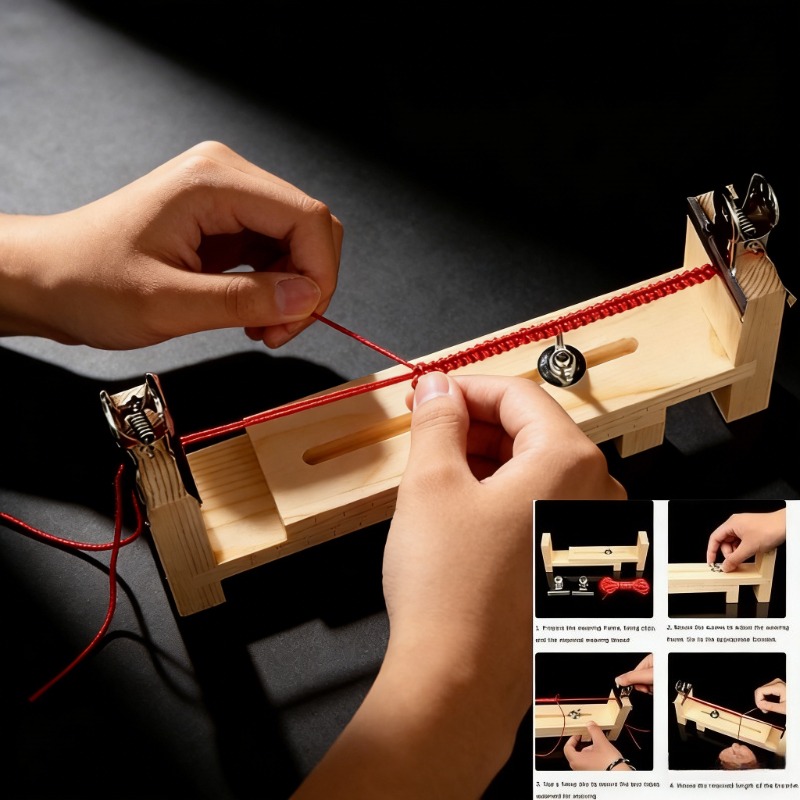 Jewelry Making Machines - 원목 팔찌 엮기 고정 도구 -