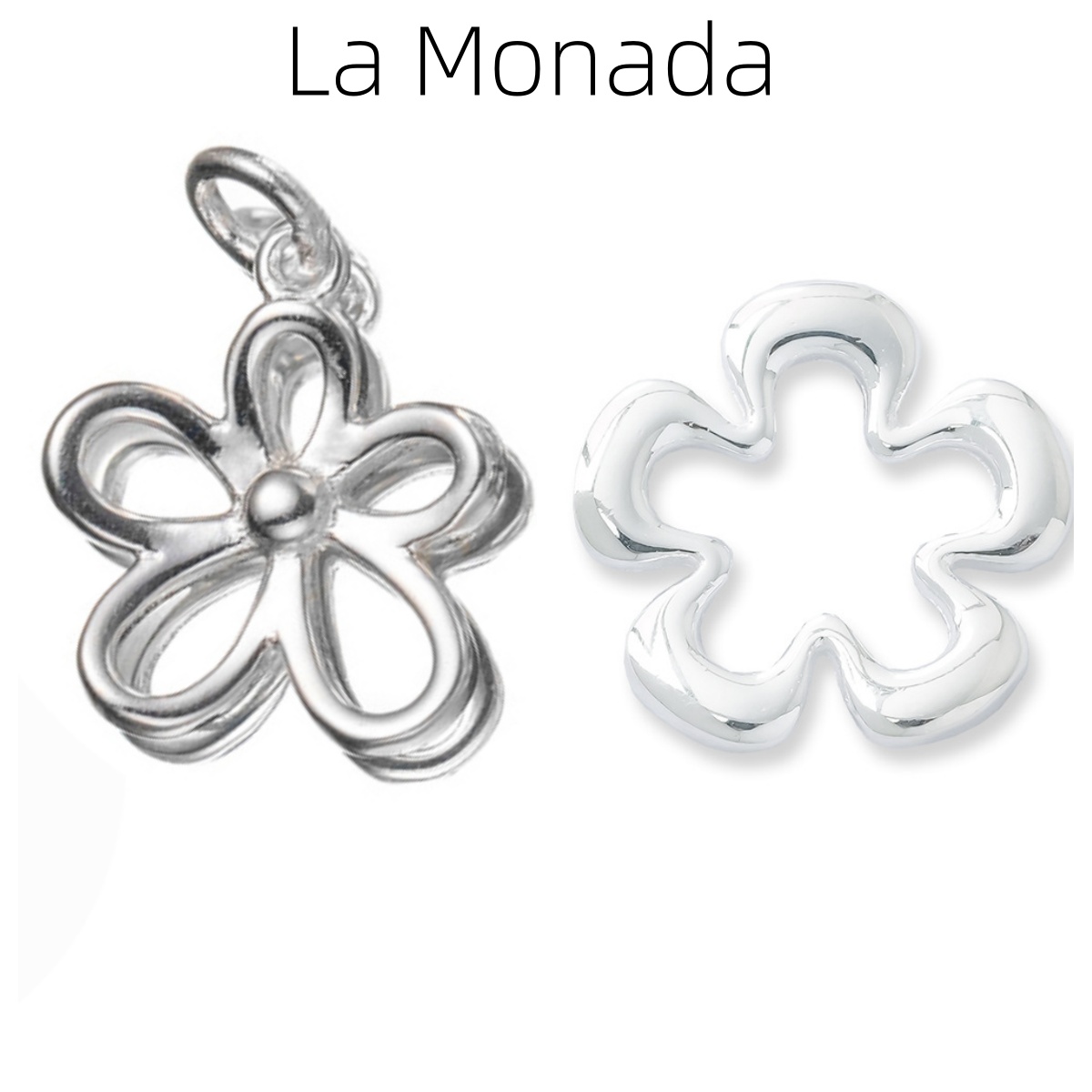 Jewelry Making In La - 925 스털링 실버 속이 빈 꽃