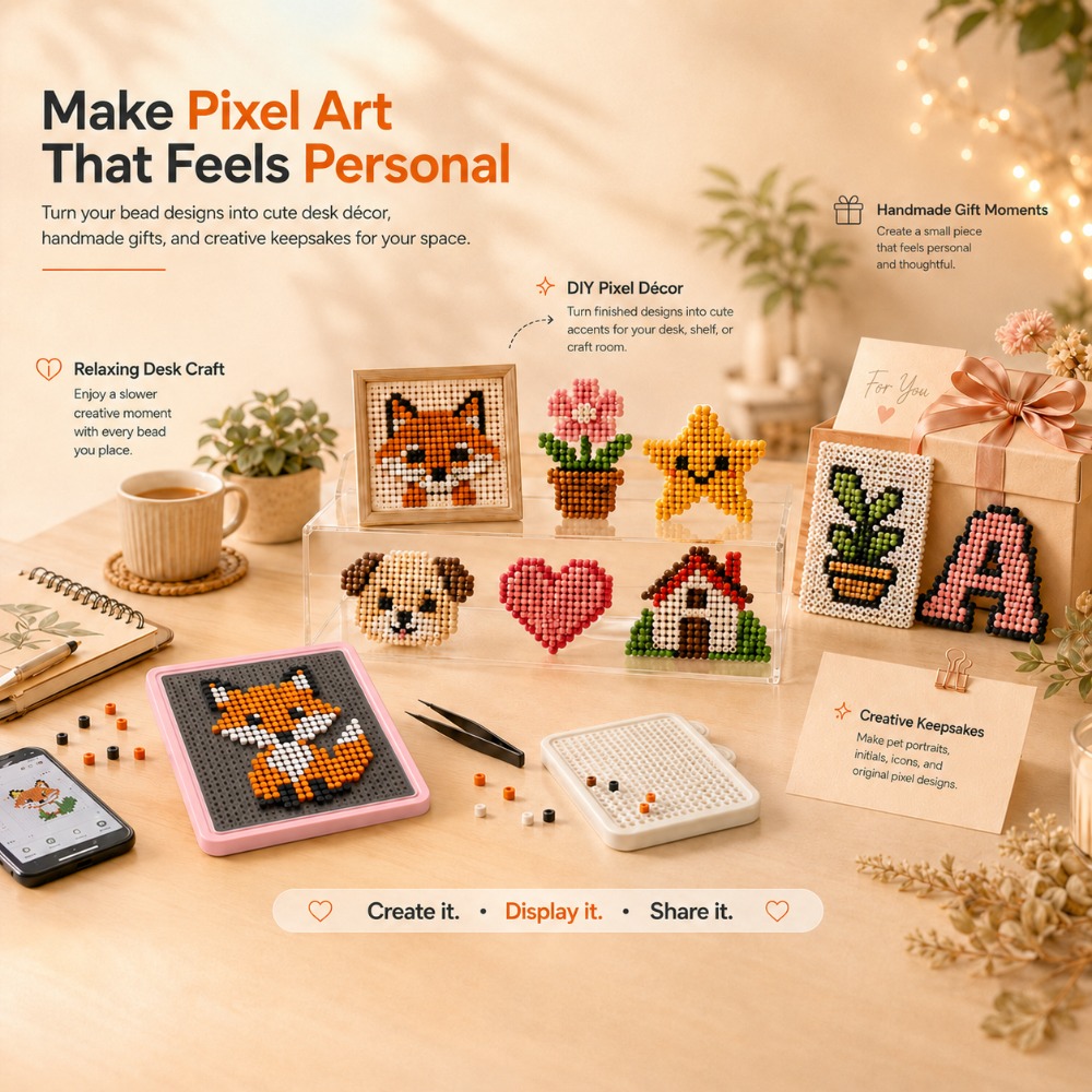 Jewelry Making Board - LED 스마트 퓨즈 비드 페그보드, 앱으로