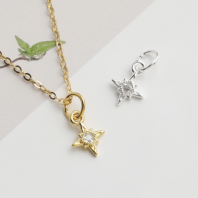 925 실버 북극성 펜던트, 사각형 큐빅 지르코니아 장 - Jewelry Making In La 리뷰 및 가격