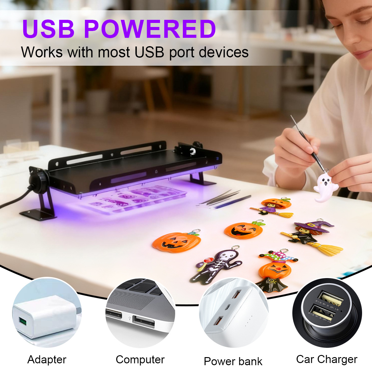 고출력 휴대용 50 96 144 LED UV 레진 경화 - Jewelry Making Dc 리뷰 및 가격