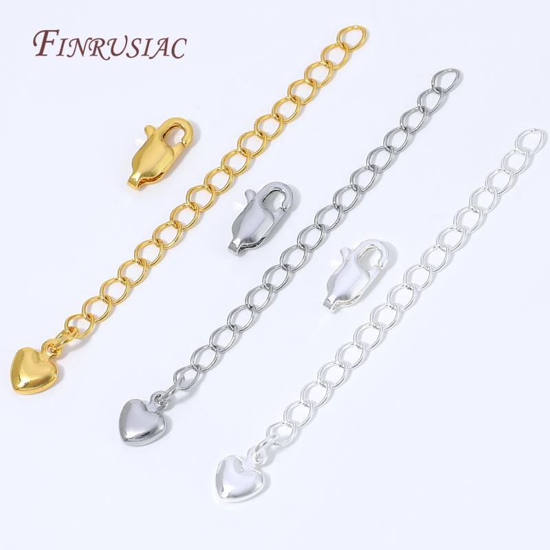 18K 골드 실버 도금 연장 체인(하트 참&로브스터 클 - Lobster Clasp Silver 리뷰 및 가격