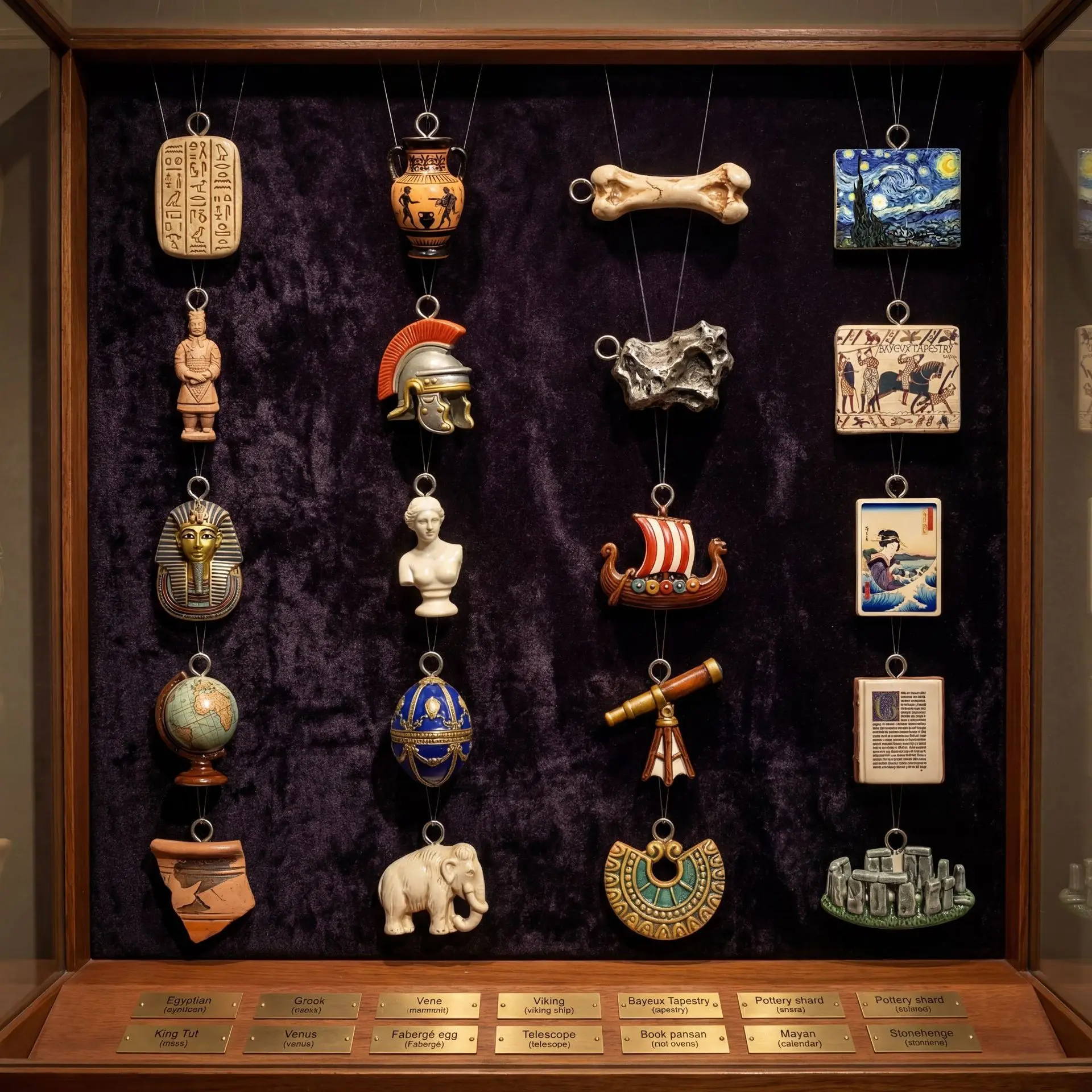 미니 세계 역사 앤티크 피규어 펜던트, 빈티지 장식품으 - Jewelry Making History 리뷰 및 가격