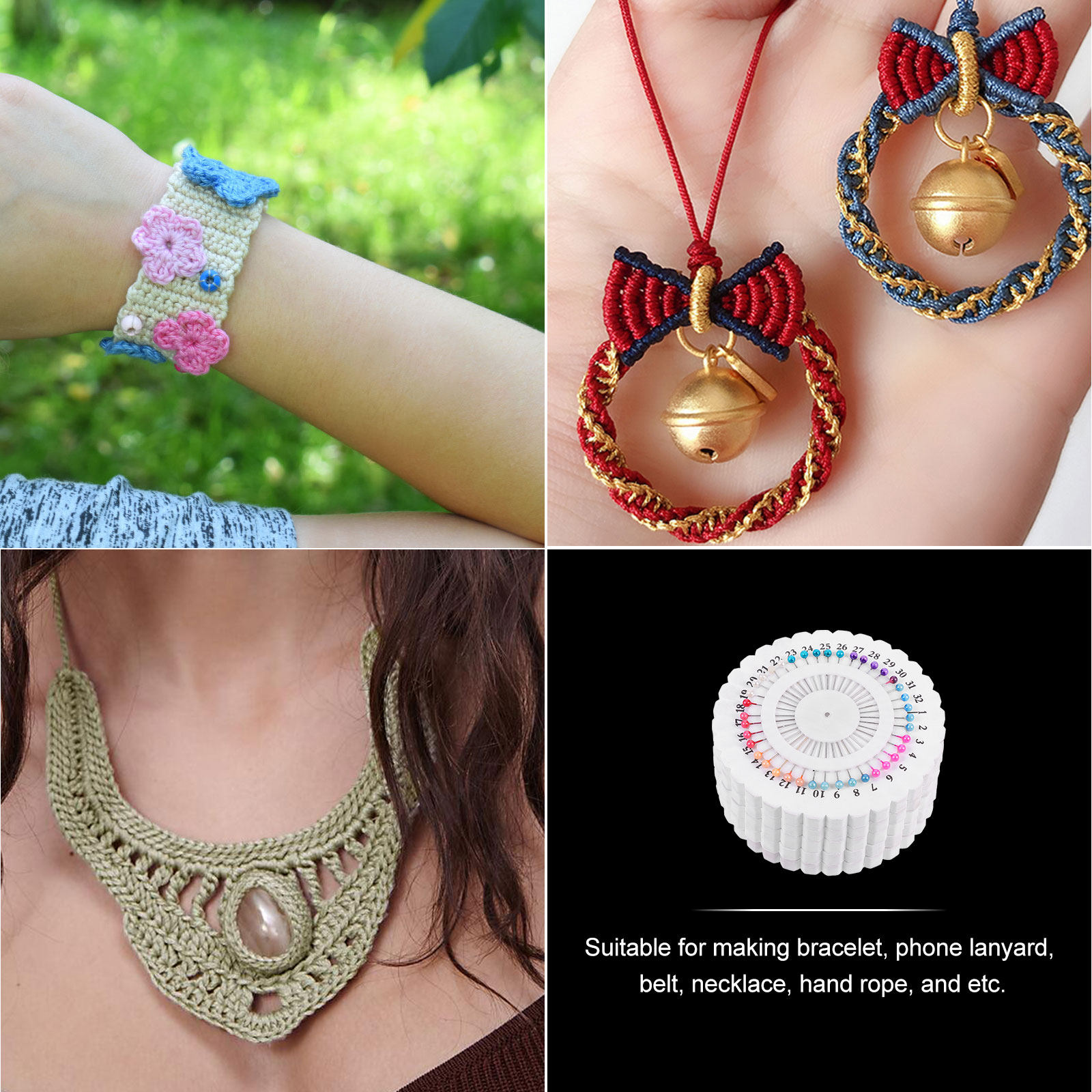 1세트 고급 쿠미히모 디스크 브레이딩 보드, 일본식 직 - Jewelry Making Board 리뷰 및 가격