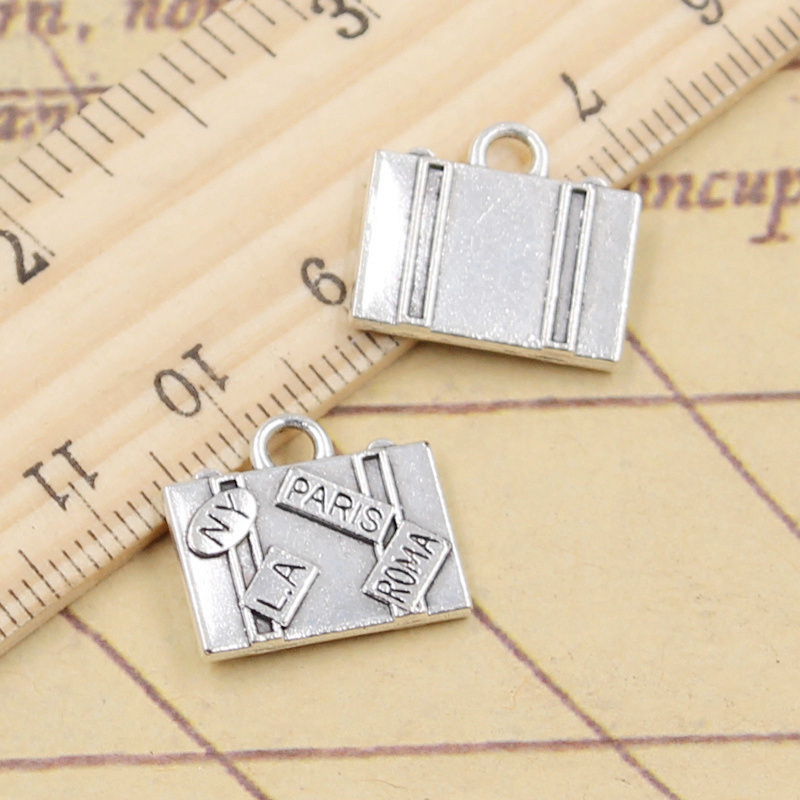 10pcs 매력 여행 가방 뉴욕 파리 로마 라 15x1 - Jewelry Making In La 리뷰 및 가격