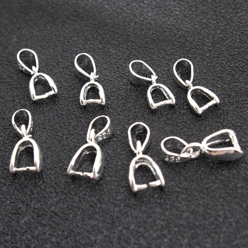 10Pcs 925 스털링 실버 도금 구리 펜던트 핀치  - Lobster Clasp Silver 리뷰 및 가격